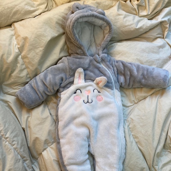 ❤️Warm and fuzzy baby bunting 6-9 months - Picture 1 of 7